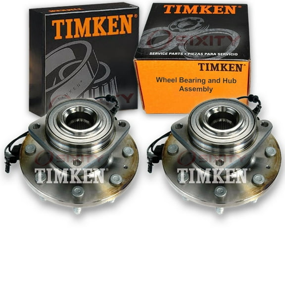 2 pc Timken Front Wheel Bearing Hub Assembly compatible with Ram 2500 2012-2013