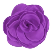 Flowers Hair Clips, Satin Camellia Brooch Pin, Floral Brooch Hairpin for Women Wedding, Purple Red