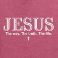 thumbnail image 5 of Wild Bobby Jesus the Way. The Truth. The Life Inspirational/Christian Unisex Graphic Hoodie Sweatshirt, Vintage Heather Red, Small, 5 of 5