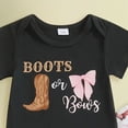 thumbnail image 6 of mgoYE Preemie Newborn Baby Girl Clothes Infant Short Sleeve Romper Summer Outfits Gifts for Girls Bell Bottoms Pants Set(Black,12-18 Months), 6 of 6