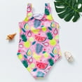thumbnail image 4 of KYAIGUO Toddler Girls One Piece Swimsuits for Kids Sport Halter Swimwear Baby Sleeveless Beach Bikini Bathing Suit 2-9 Years, 4 of 7