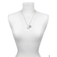 thumbnail image 3 of Delight Jewelry Silvertone Domed Proverbs 3:5 Silvertone Script Initial Disc - R - Charm Necklace, 20"+3", 3 of 4