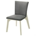 thumbnail image 4 of Loxy Dining Side Chair Set of 2, Square Legs and Levelers, Gray Velvet, 4 of 6