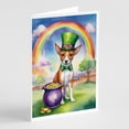 thumbnail image 2 of Beagle St Patrick's Day Greeting Cards Pack of 8 7 in x 5 in, 2 of 20