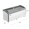 KoolMore 71 in. Commercial Ice Cream Display Freezer, 20 cu. ft