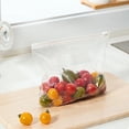 thumbnail image 1 of Bolsas de almacenamiento de alimentos | Bolsas de PE reutilizables para congelador con cierre de cremallera y etiqueta para escribir | hermético, a prueba de fugas, transparente | Grande 10.4x10.2, 1 of 6