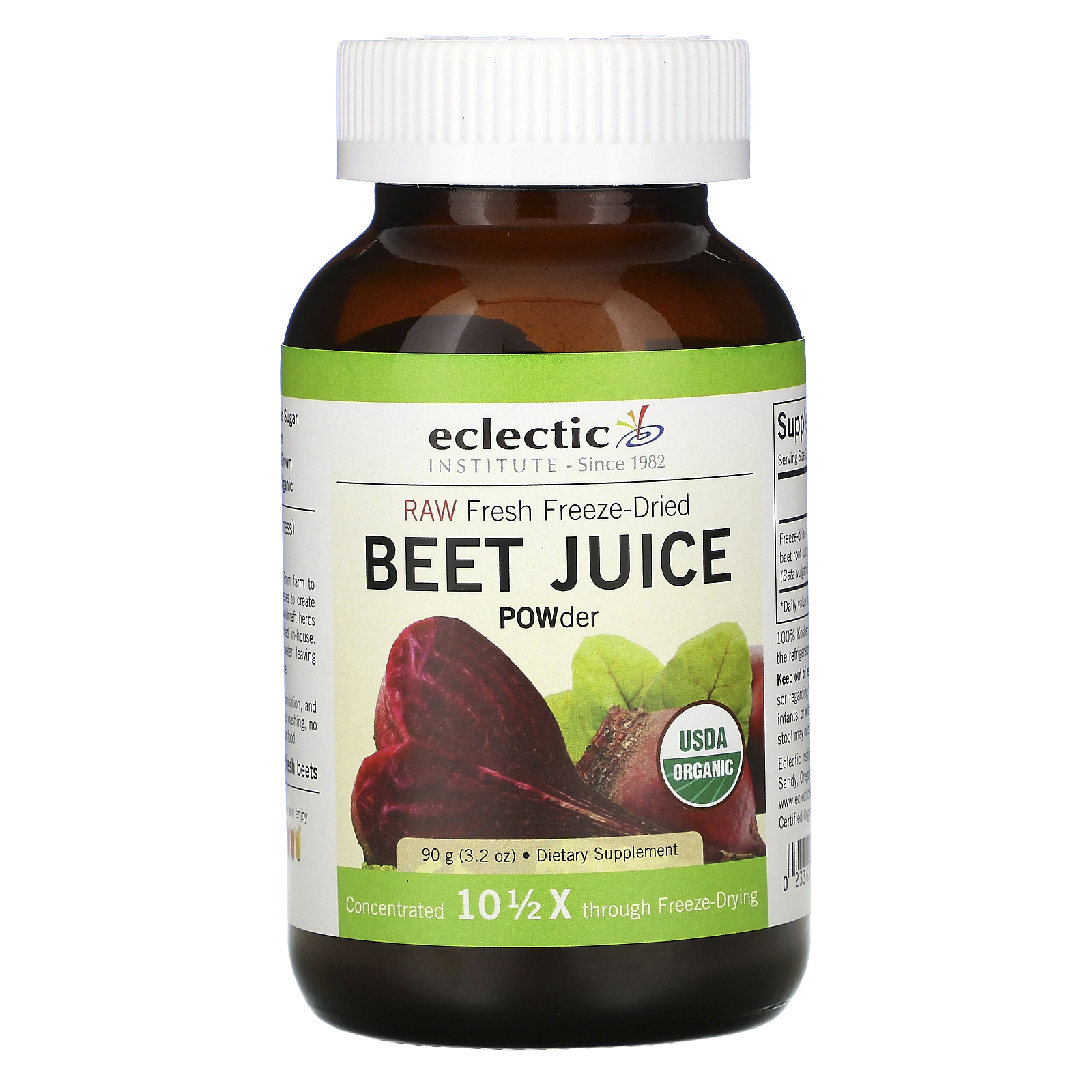 Eclectic Institute Raw Fresh FreezeDried, Beet Juice POWder, 3.2 oz