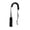 Black, variant on 10FT 5.5mm Reliable TPU SUP Surfboard Coiled Leash, Stretchable Board Leg Rope with 360° Rotating Swivel, Comfort Hook Loop Ankle Strap, Anti-Lost Safety Tether for Paddleboarding Surfing