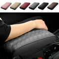thumbnail image 1 of Ganfancp Coche Centro de La Consola de La Almohadilla de Cuero Auto Apoyabrazos Cubierta Apoyabrazos Coche Caja Estera con Añadido Bolsa de Almacenamiento Personalizada Clásico Codo Pad Brazo Cojín A, 1 of 7