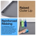 thumbnail image 3 of GORILLA GRIP Waterproof Silicone Under Sink Mat with Lip for Kitchen and Bathroom, 22 x 19 in, Gray, 3 of 9