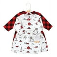 thumbnail image 2 of Hudson Baby Infant and Toddler Girl Cotton Dresses, Christmas Scene, 4 Toddler, 2 of 4