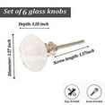 thumbnail image 2 of Set Of Six Clear Cut Tomato White Round Cabinet Knobs by Perilla Home, 2 of 4