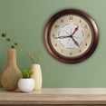 thumbnail image 5 of DayClocks Time & Day-of-the-Week Wall Clock with 13" Walnut Accent Frame, 5 of 10