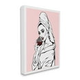 thumbnail image 2 of Stupell Pink Vampire Fashionista Drinking Wine Beauty & Fashion Painting Gallery Wrapped Canvas Print Wall Art, 2 of 5