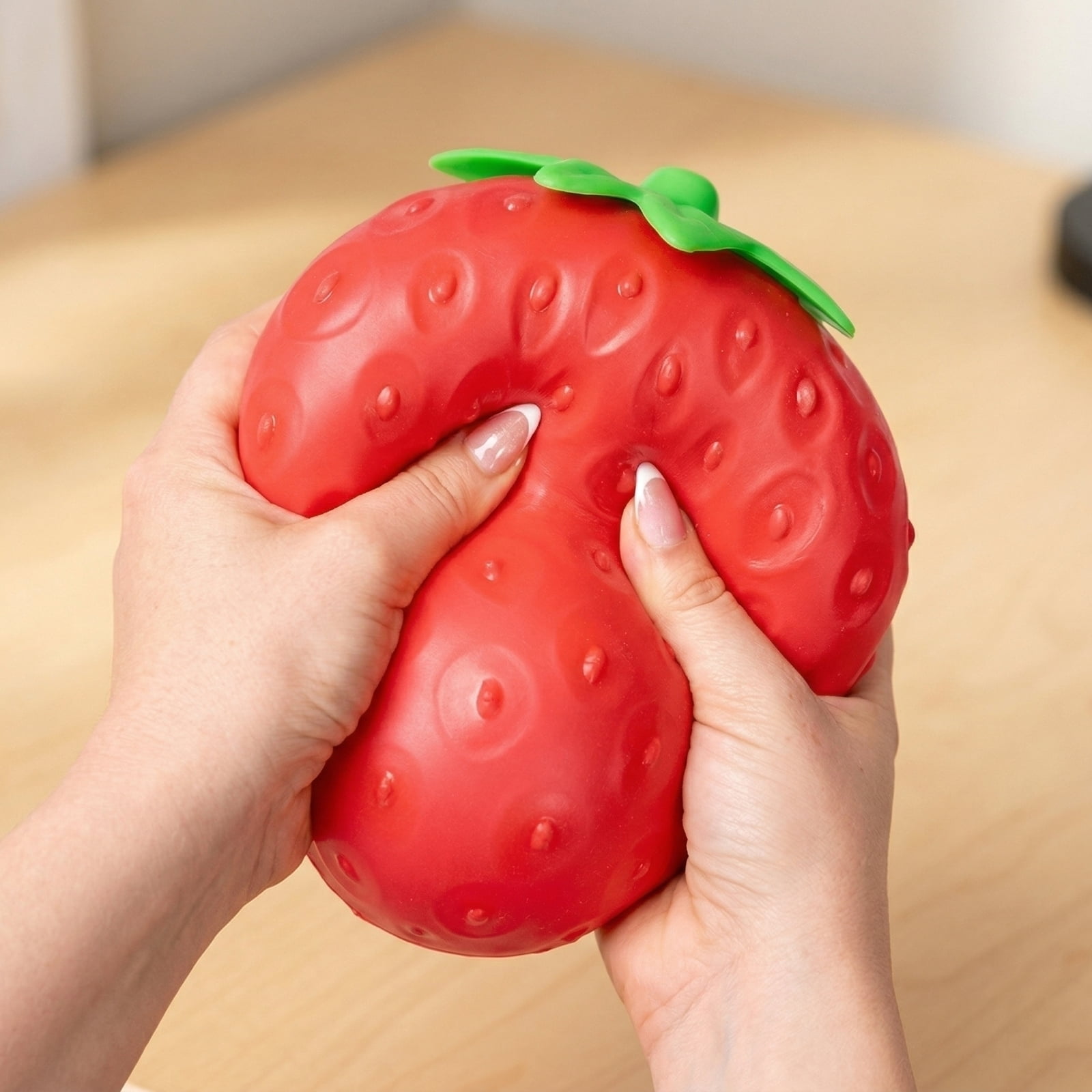 5 Inch Giant Strawberry Squishies Big Strawberry Squishies Fruit Stress Ball Toys Large Slow Rise Squeeze Huge Rebound Cute Rising Strawberries Model Fidget Toys Party Favor