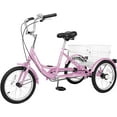 thumbnail image 2 of ABORON 16 inch Tricycle, Perfect for Beginner Riders, Single Speed 3 Wheel Bikes, Three-Wheeled Bicycles with Adjustable Height and Rear Basket, 2 of 10