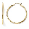 thumbnail image 1 of 14k Yellow Gold 2x35mm Hoop Earrings Round, 1 of 8