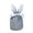 Dark Gray, variant on Jiaroswwei Easter Candy Bag Super Soft Bunny Ears Design Fine Texture Non-Fading Wear Resistant Decorative Cloth Easter Rabbit Candy Storage Bag Gift Pouch Decoration Home Supplies