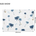 thumbnail image 3 of Hawaiian Palm Trees Bathroom Rug Rectangular Bath Mat Non Slip Bath Rugs Absorbent Shaggy Bathmats for Sink Shower 16" x 24" Home Decor, 3 of 7
