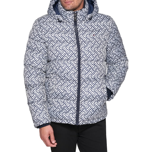Chaqueta Tommy Hilfiger para hombre, con capucha, plumón acolchado
