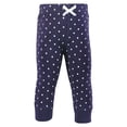 thumbnail image 3 of Hudson Baby Girls Cotton Pants and Leggings, Navy Dot Pink Stripe, 0-3 Months, 3 of 6