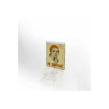Azar 5" x 3 1/2" Vertical Wall Mount Acrylic Sign Holder Clear 10/Pack 162724