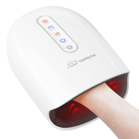 Snailax Upgraded Cordless Hand Massager with Heat and Compression