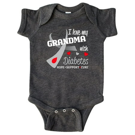 

Inktastic I Love my Grandma with Diabetes Gift Baby Boy or Baby Girl Bodysuit