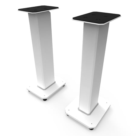 UPC: 0800152720654 | Kanto SX26 26  Tall Fillable Speaker Stands with Isolation Feet – Pair (White)