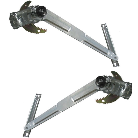 TRQ Driver & Passenger Side Manual Window Regulator Set Fits 1990-1991 Toyota 4Runner 1989-1995 Pickup