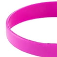thumbnail image 4 of EHJRE Pack of 10 Blank Bracelet Silicone Rubber Bracelets Kids Outdoor Ornaments Rose Red, 4 of 8
