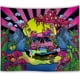 thumbnail image 2 of Póster de pared Trippy reactivo UV, tapiz de decoración de habitación Hippie, tapiz de pared de esqueleto, 2 of 6