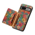 thumbnail image 6 of for Google Pixel 7a Luxury Premium PU Leather + TPU Case with 3 Card Slots, Kickstand Back Case Floral Pattern Skin-Friendly Shock-resistance Cover for Google Pixel 7a, Spring, 6 of 6