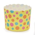 thumbnail image 1 of Welcome Home Brands MS8802 Yellow Dot Paper Baking Cup 5.1-Ounce Volume, 2.3 Inch Diameter x 2 Inch High - Pack of 100, 1 of 1