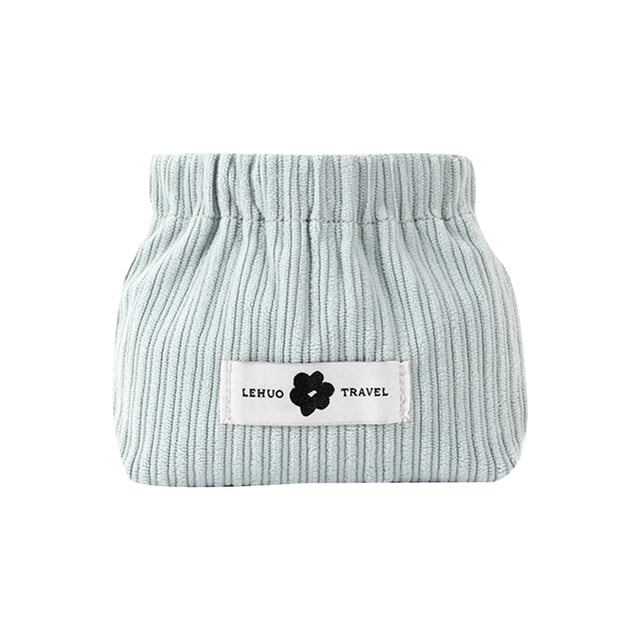Pochette Organisatrice Cosmétique en Velours Côtelé, Sac de Rangement Portable à la Mode pour Rouges à Lèvres et Maquillage pour Femmes