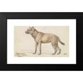 thumbnail image 2 of Charles Hamilton Smith 18x12 Black Modern Framed Museum Art Print Titled - Spotted Hyena (1837), 2 of 5