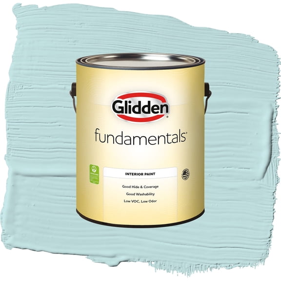 Glidden Fundamentals Misty Aqua / Blue, Eggshell Interior Paint, 1 Gallon