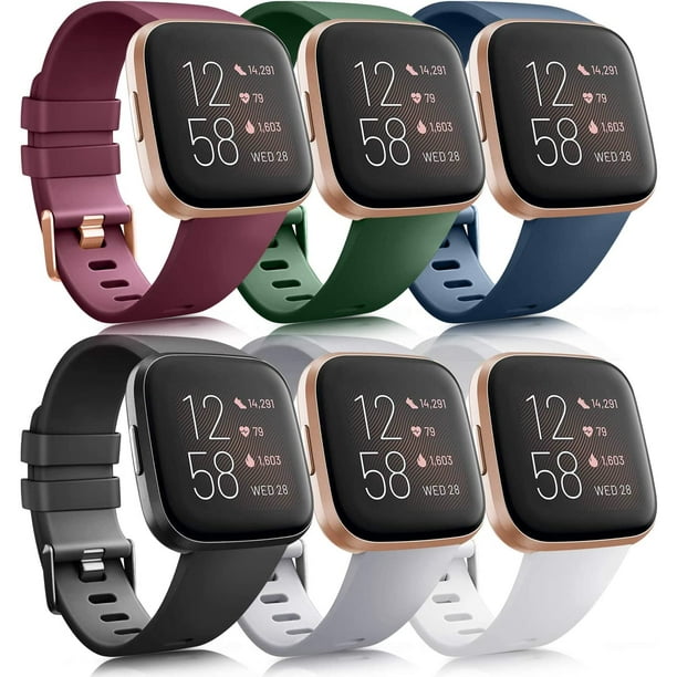 Lot de 6 bracelets de sport compatibles avec Fitbit Versa 2