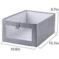 thumbnail image 2 of Large Collapsible Jumbo Storage Box Folding Storage Chest Kids Room Tidy Toy Box Collapsible Linen Fabric Clothing Shelf Basket Bins, 2 of 8