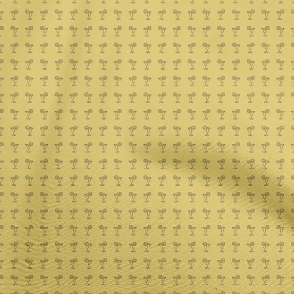 oneOone Cotton Cambric Yellow Fabric Mocktail Quilting Supplies Print Sewing Fabric By The Yard 56 Inch Wide