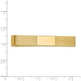 thumbnail image 4 of 14K Yellow Gold Men's Grooved Engravable Tie Bar (50 X 8) Made In United States mc93, 4 of 6