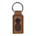thumbnail image 2 of Keychain - Rectangle - Pineapple - Leather, 2 of 4