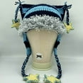 thumbnail image 4 of Beanies Cat Ear Beanie Y2k Beanie with Pom Poms Star Accessories Goth Knit Hat Crochet Knitted Hats for Women y2k Slouchy Skully Caps, 4 of 4