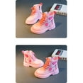 thumbnail image 6 of Trendy Cute Ankle-high Plus Fleece Boots For Girls Kids, Comfortable Non Slip Lace Up Boots For Indoor Outdoor Travel, Autumn And Winter, 6 of 8