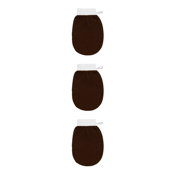 Minnieouse Guante de baño portátil para hombres y mujeres para el hogar, guantes exfoliantes para piernas, pecho, espalda, cuerpo, herramientas Type1 NO1