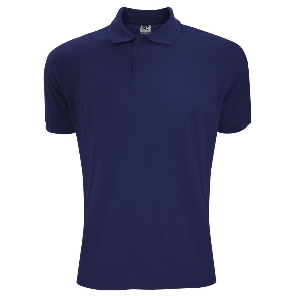 Sg Ladies Polycotton Polo Shirt Navy Blue Xl