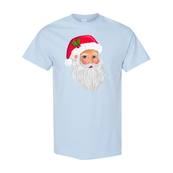 Inktastic Santa Claus Head Illustration T-Shirt