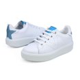 thumbnail image 7 of Victoria Girls Casual Leather Shoes, White \ Blue,3 M US, 7 of 7