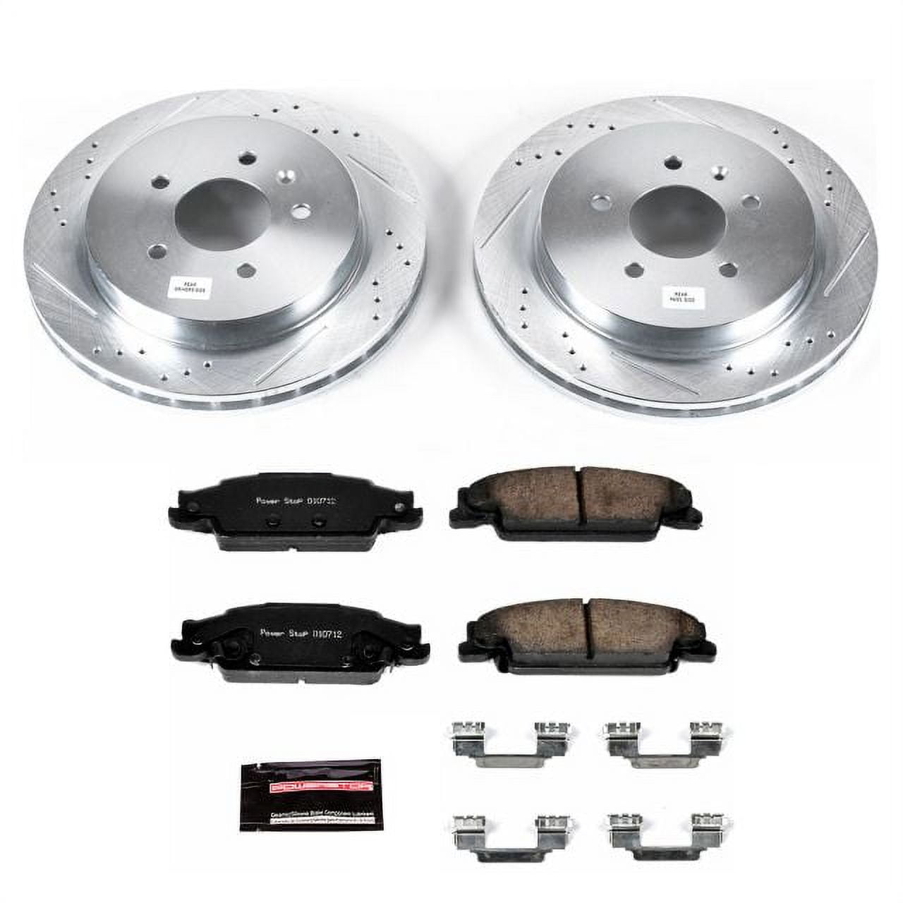 PowerStop Rear Z23 Evolution Sport Carbon-Fiber Ceramic Brake Pad and Drilled & Slotted Rotor Kit Fits: CADILLAC Select Models K1425