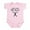 Petal Pink, variant on CafePress - Baby Muscle Body Suit - Baby Light Bodysuit, Size Newborn - 24 Months